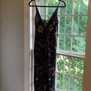 Navy floral dress